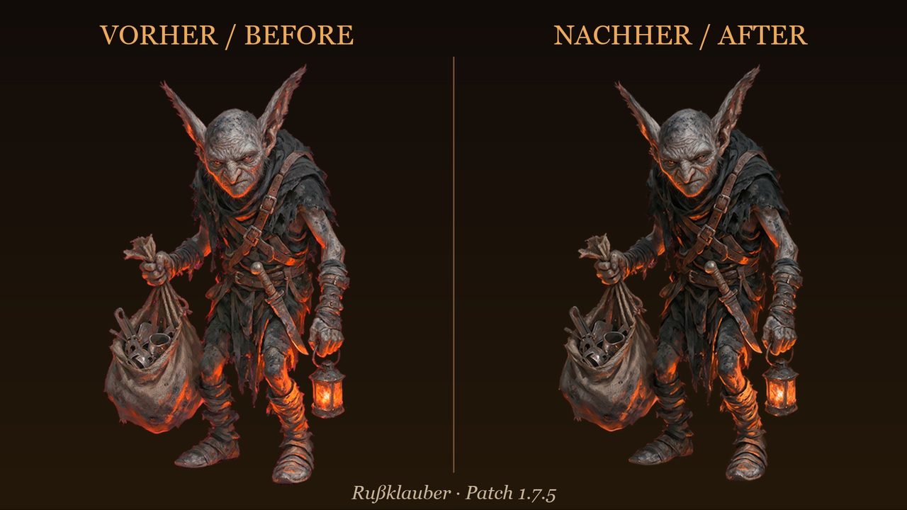Before and after: the Soot Picker in patch 1.7.5, old image on the left, new image on the right