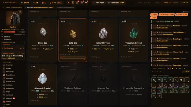Mining with live profession cards