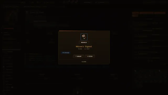 A unique item, rolled to the foe that carried it