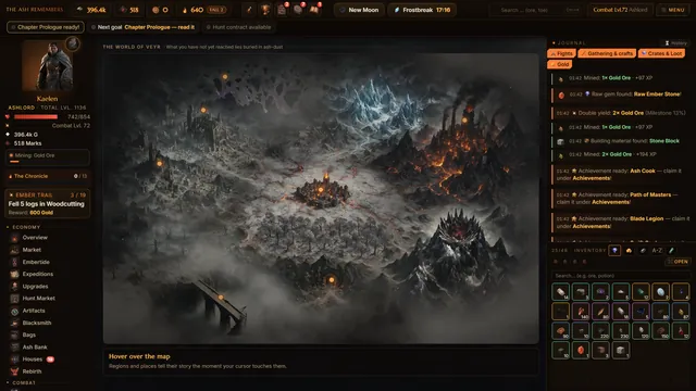 The world map of Veyr